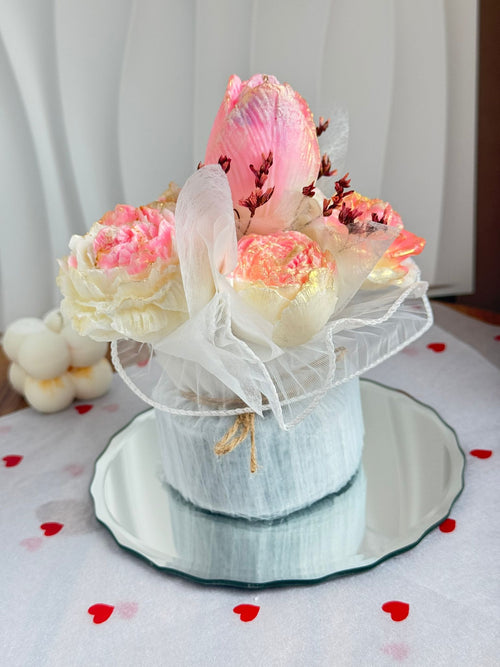 FloraGlow Candle Bouquet 🌸✨