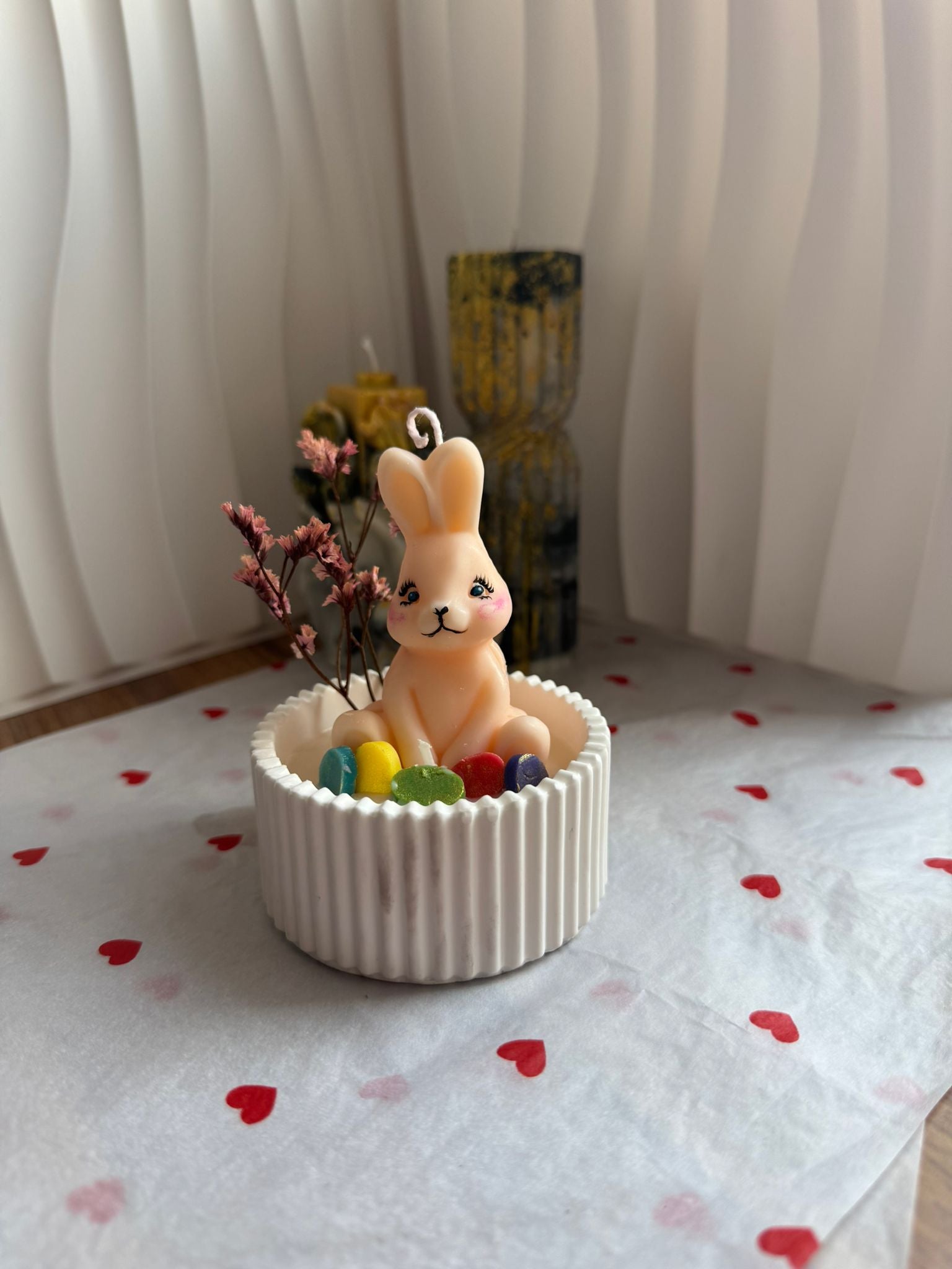Small Decorative Bunny Candle