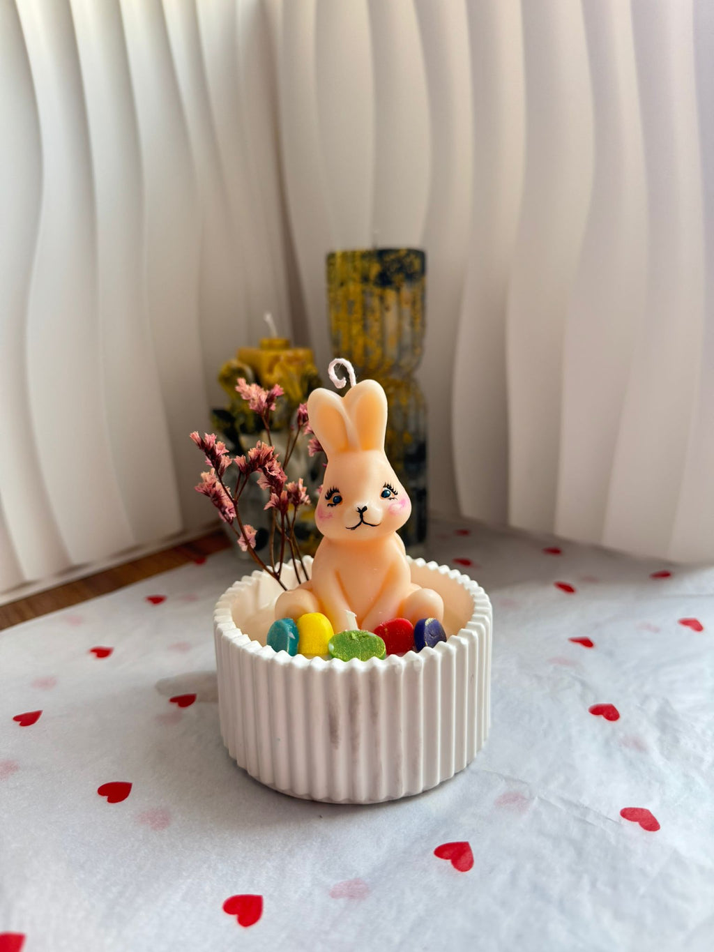 Small Decorative Bunny Candle