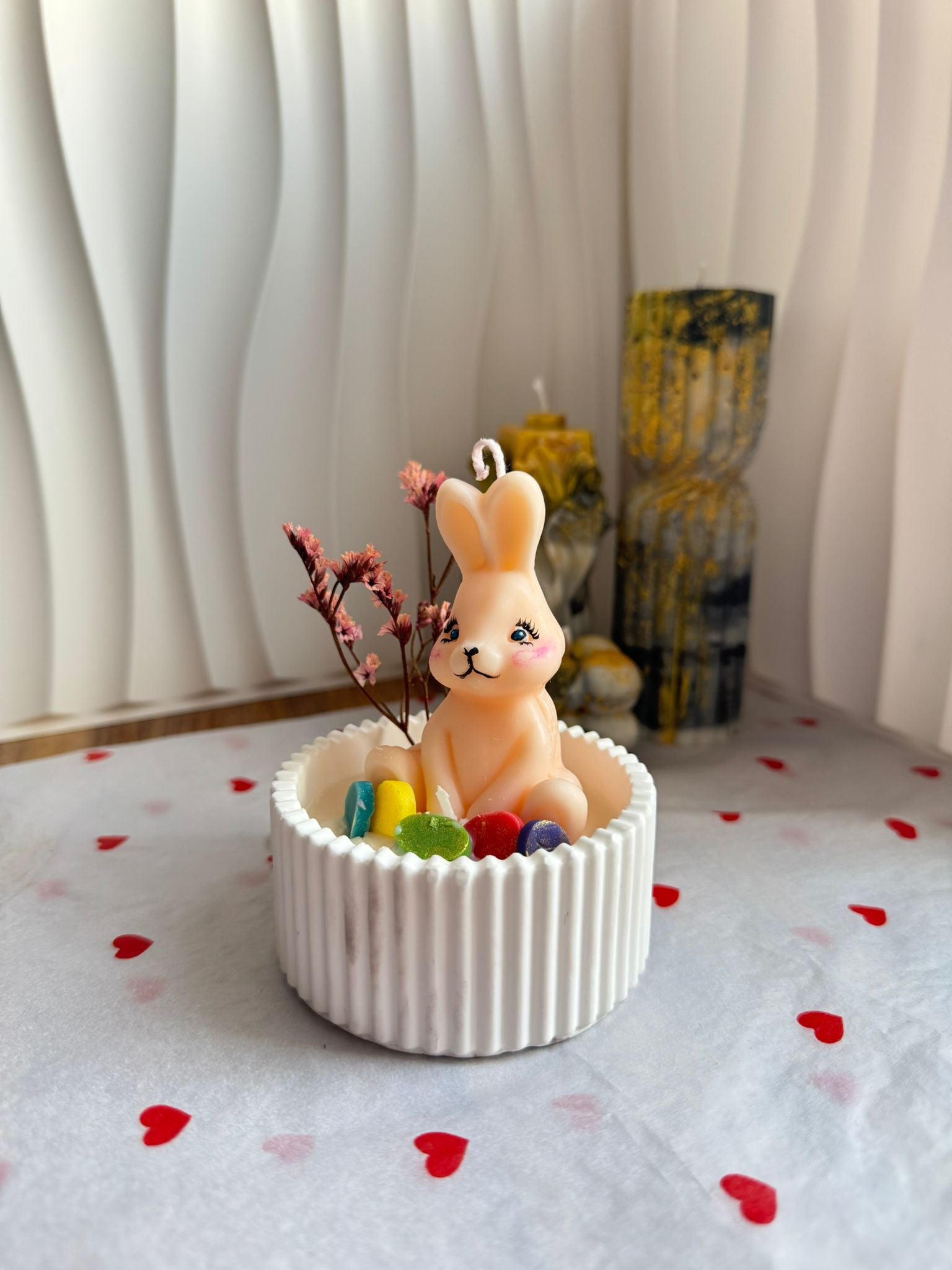 Small Decorative Bunny Candle